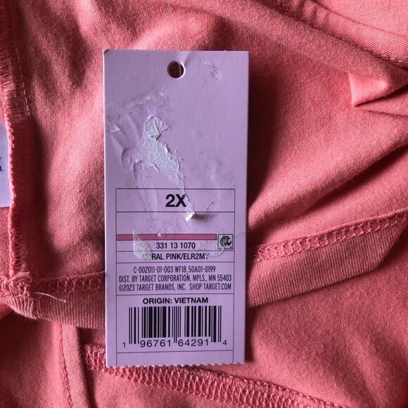 Wild Fable NWT Coral Pink Seamed Cropped Cami Tank Top Size 2X - Picture 15 of 15